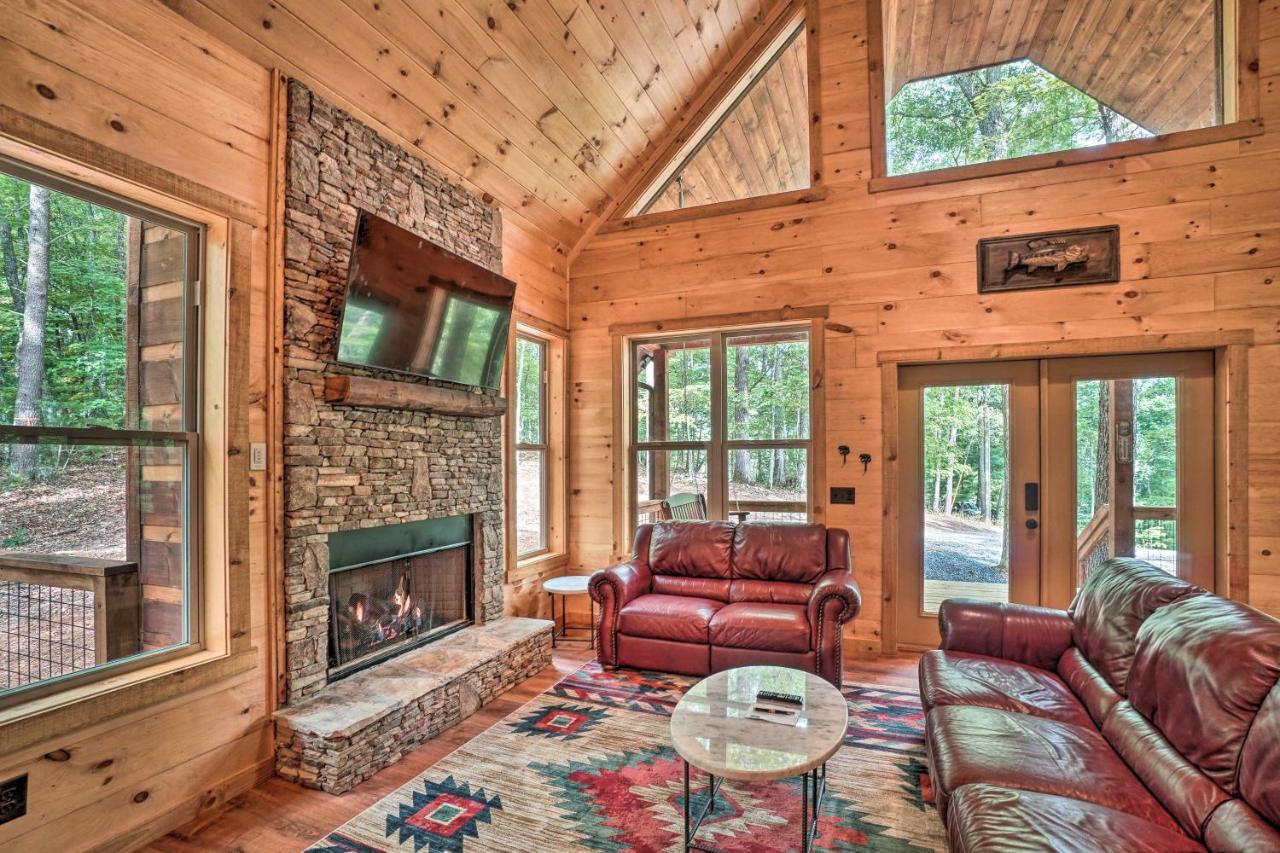 Peaceful Cabin On 3 Private Acres Deck And Fire Pit Blairsville Extérieur photo